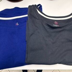 Mizrahi Designer T-Shirts, Long Sleeves, Tunic Length, Rounded Neckline and Hem